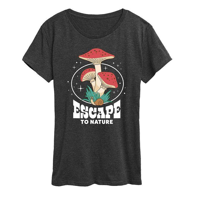 Womens Escape To Nature Graphic Tee, Girls Blue Product Image