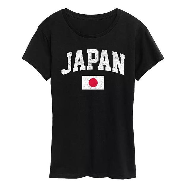 Womens Japan Flag Graphic Tee Heather Grey Product Image