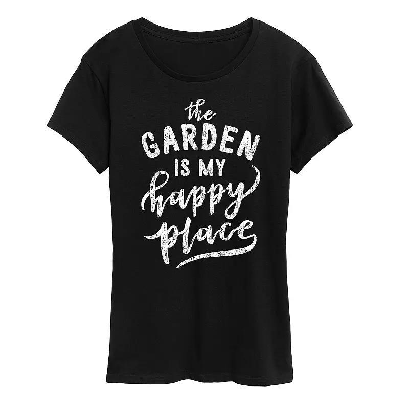 Womens The Garden Is My Happy Place Graphic Tee Product Image