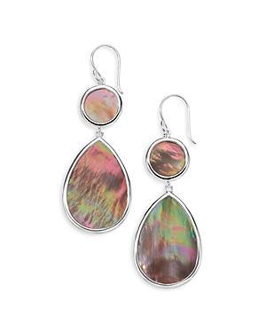 Ippolita Sterling Silver Rock Candy Mother of Pearl Dot & Teardrop Drop Earrings Product Image