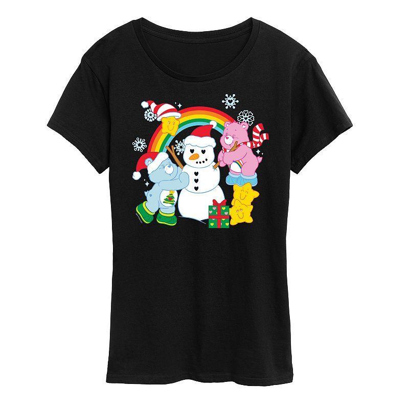 Womens Care Bears Snowman Graphic Tee, Girls Blue Product Image