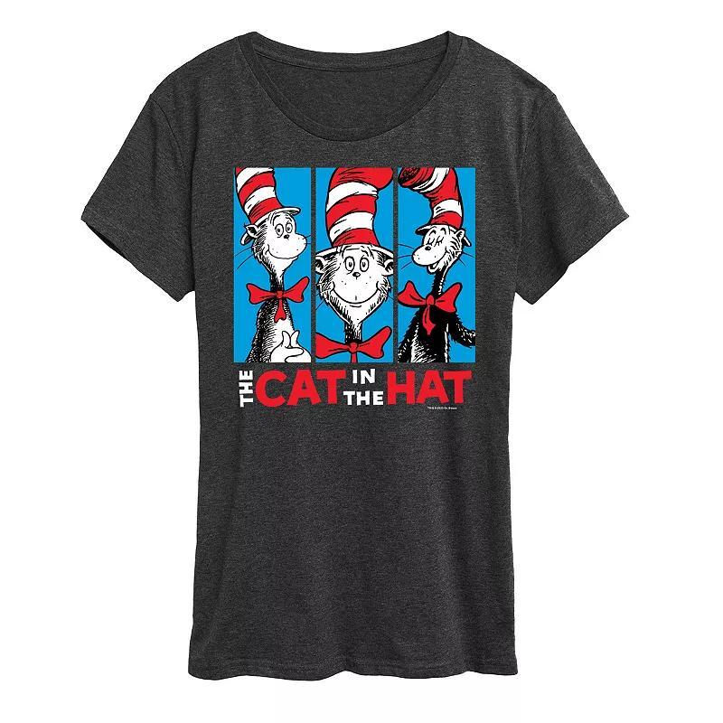 Womens Dr. Seuss Cat In The Hat Graphic Tee Blue Product Image