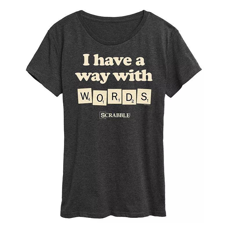 Womens Talk About Mental Health Graphic Tee Grey Product Image