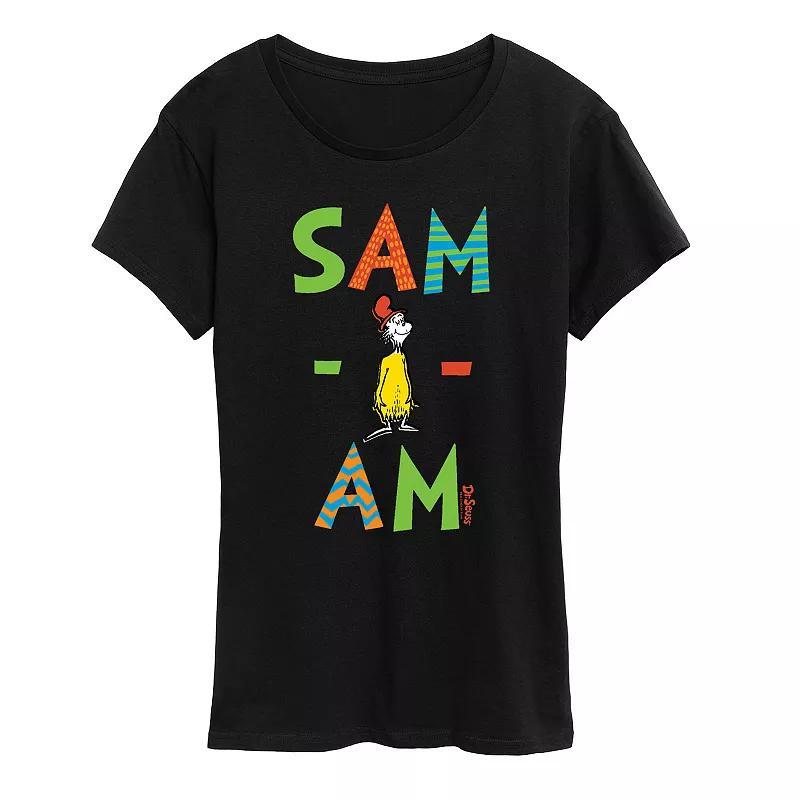 Womens Dr. Seuss Sam I Am Graphic Tee, Girls Blue Product Image