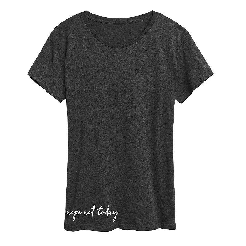 Womens Nope Not Today Graphic Tee Product Image