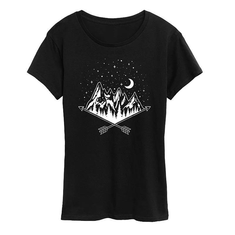 Womens Mounatin Scene Graphic Tee Product Image