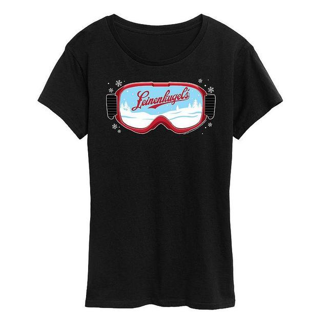 Womens Leinenkugels Snowdrift Goggles Graphic Tee Grey Gray Product Image