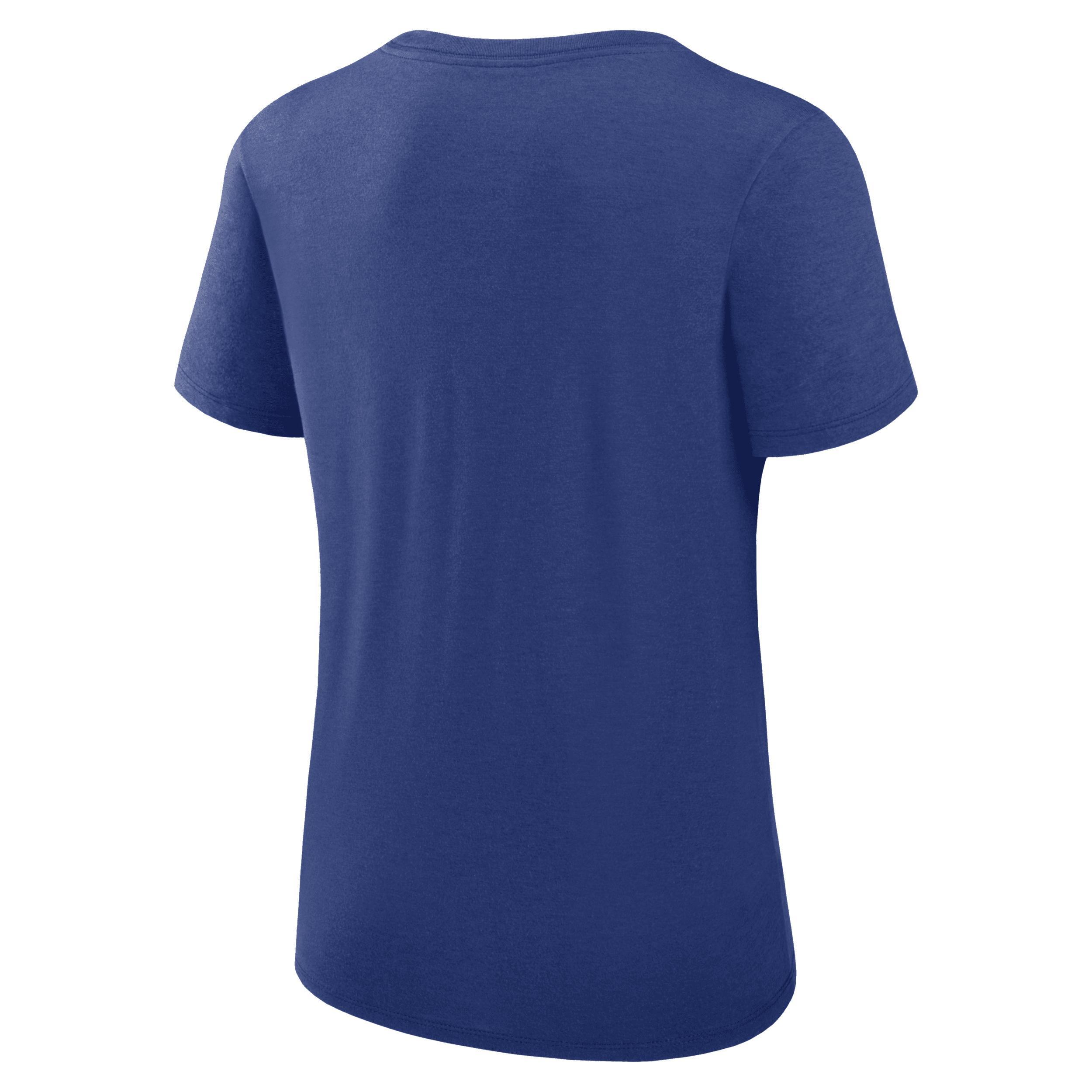 Womens Nike Royal Chicago Cubs Authentic Collection Performance Scoop Neck T-Shirt CUB Blue Product Image