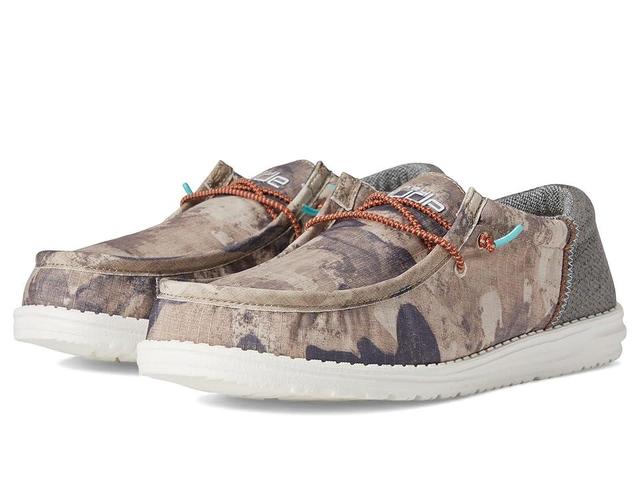 Hey Dude Wally Funk (Sage Camo) Men's Shoes Product Image