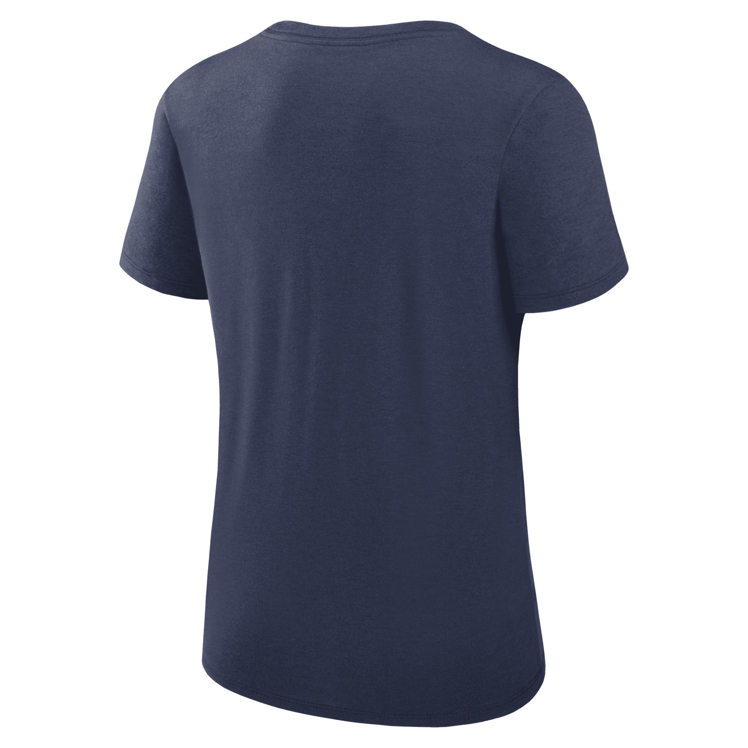 Womens Nike Navy Tampa Bay Rays Authentic Collection Performance Scoop Neck T-Shirt Product Image