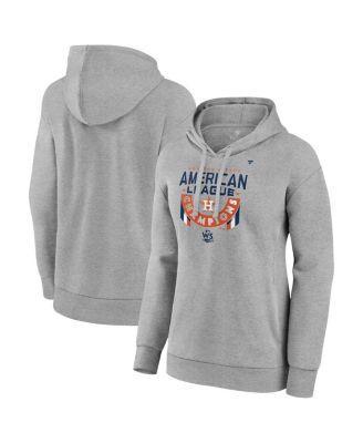 Women's Heather Gray Houston Astros 2022 American League Champions Locker Room Pullover Hoodie Product Image