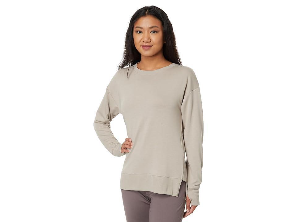 Jockey Active Recycled French Terry Side Slit Sweatshirt (Atmosphere) Women's Clothing product image