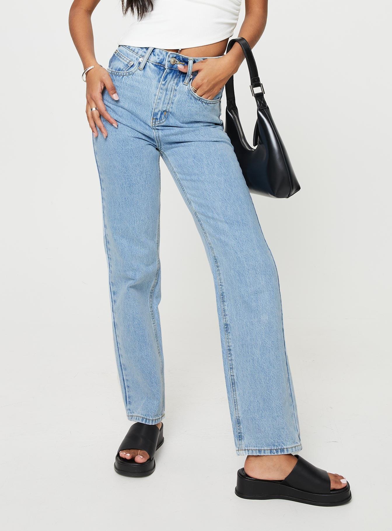 Alexanderson Straight Leg Jeans Light Wash Denim product image