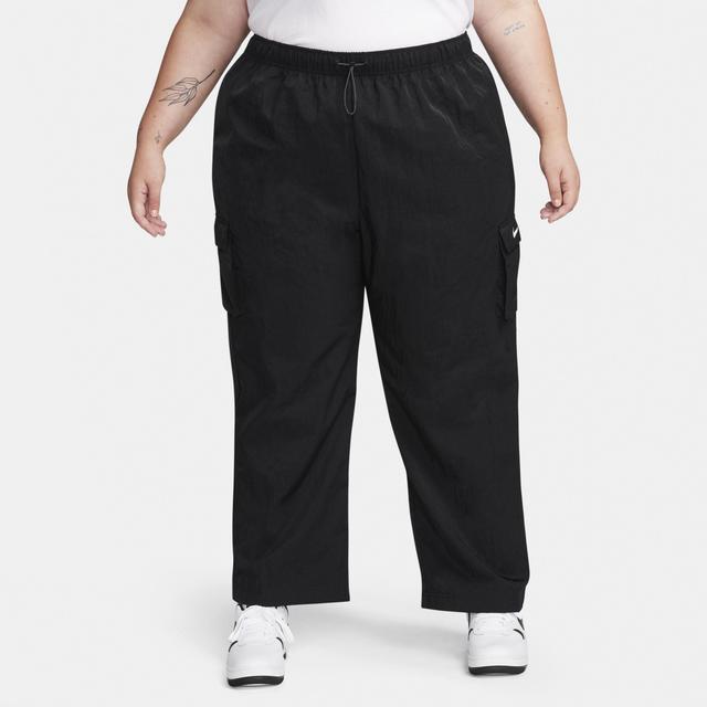 Women's Nike Sportswear Essential High-Waisted Woven Cargo Pants (Plus Size) Product Image