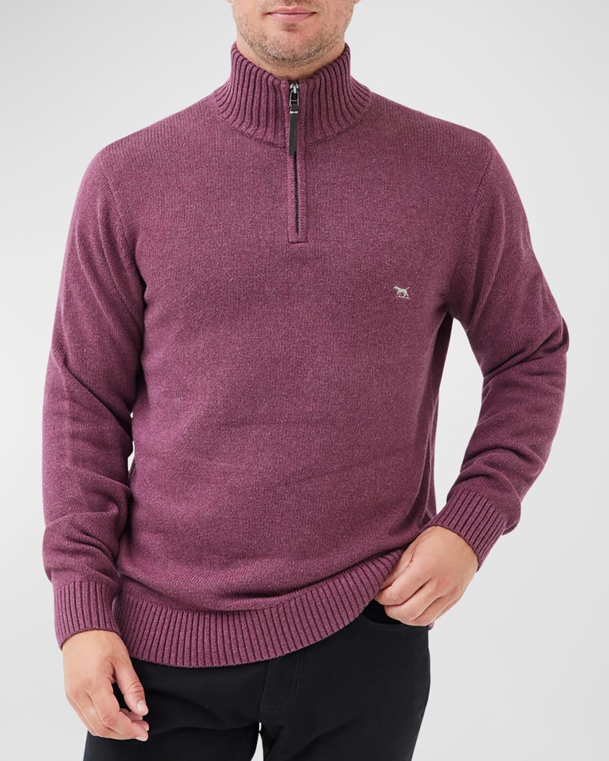 Mens Merrick Bay Half-Zip Cotton Sweater Product Image