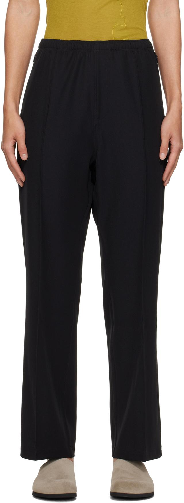 Black W.U. Straight Trousers Product Image