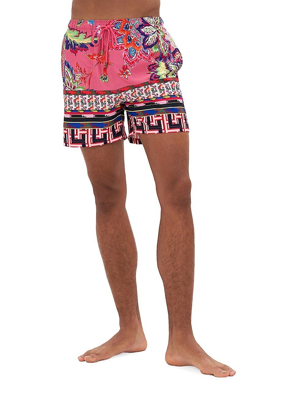 Mens Printed Mid-Length Board Shorts Product Image