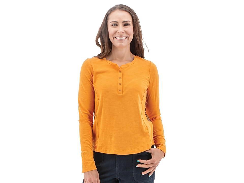 Aventura Clothing Willow Henley (Yam) Women's Clothing Product Image