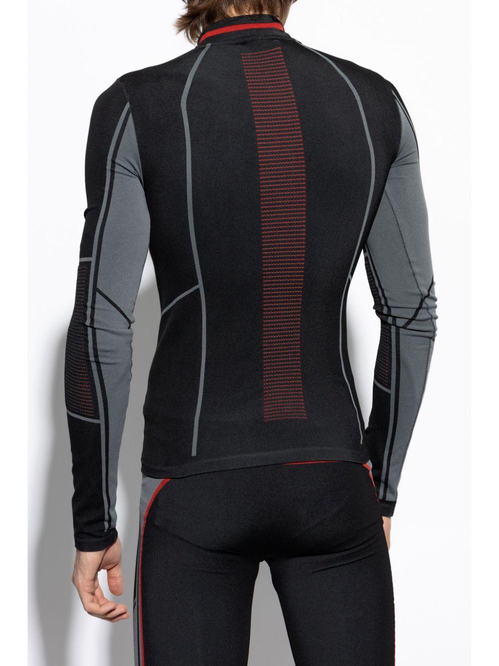 MONCLER Performance Tech Long Sleeve Ski T-shirt In Black Product Image