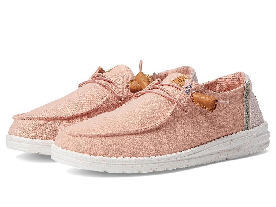 Hey Dude Wendy Washed Canvas (Rose Cloud) Women's Shoes Product Image