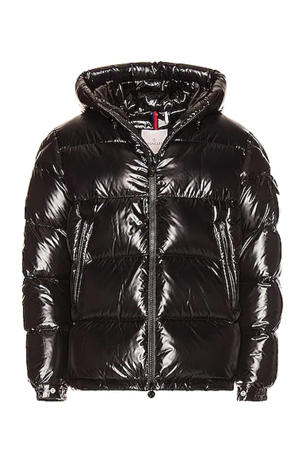 Ecrins Quilted Shell Hooded Down Jacket In Black Product Image