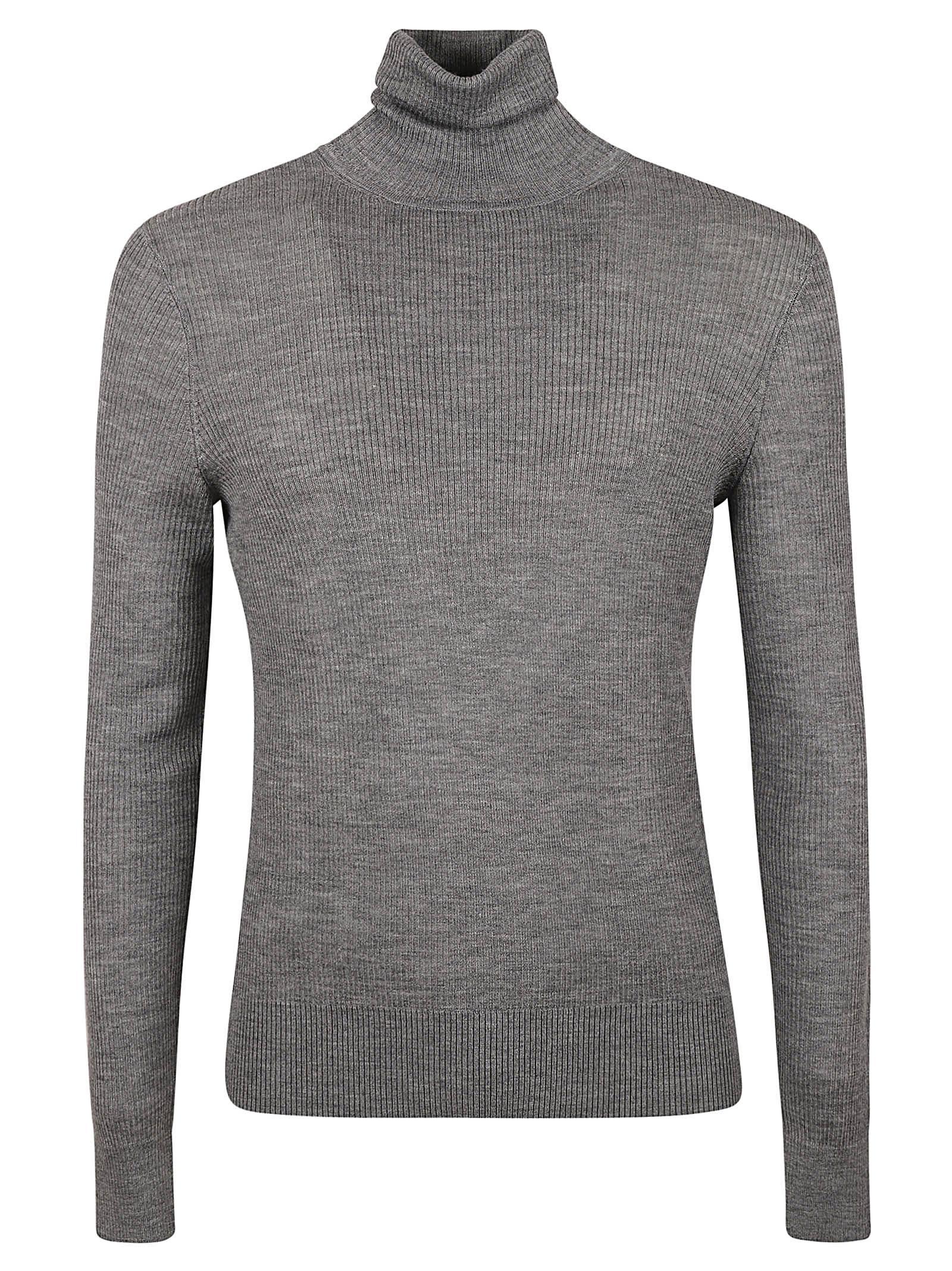 Turtleneck Sweater In Grey Product Image