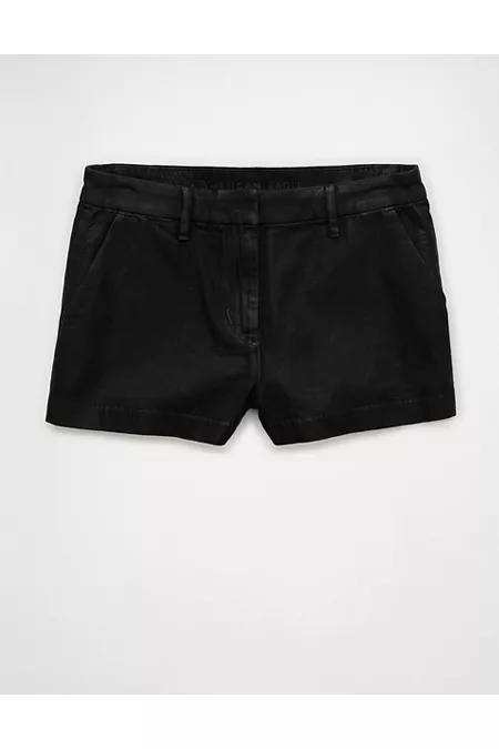 AE Strigid High-Waisted Coated Denim Mini Short Womens Product Image