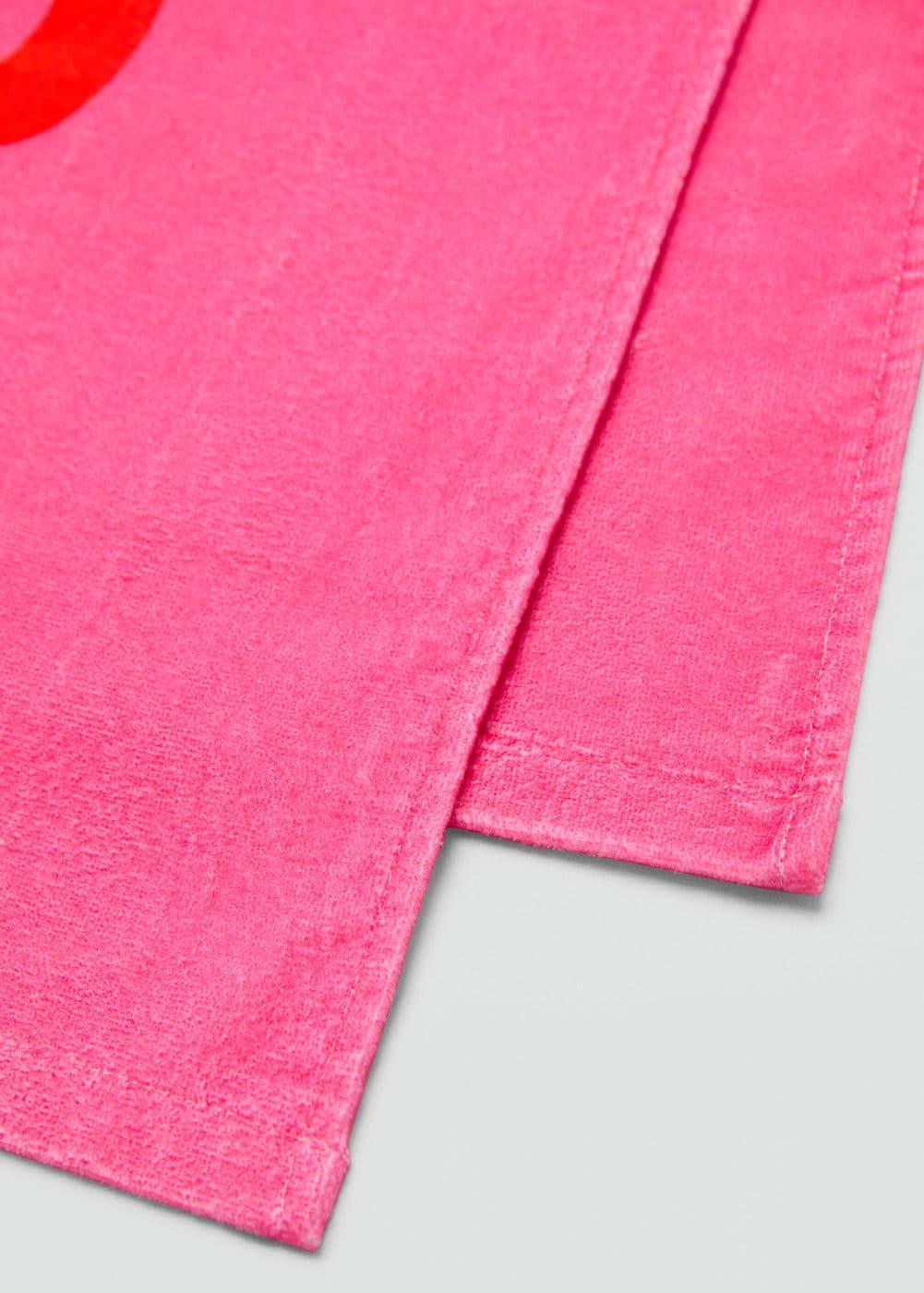 MANGO - 100% cotton floral towel - One size - Women Product Image