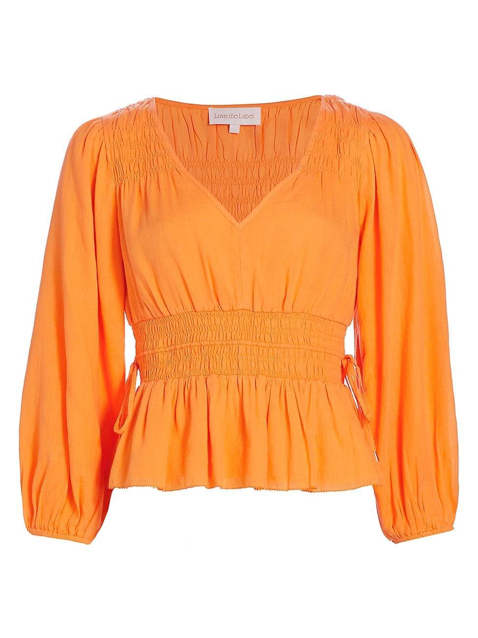 Womens Elle Cotton Peplum Top Product Image