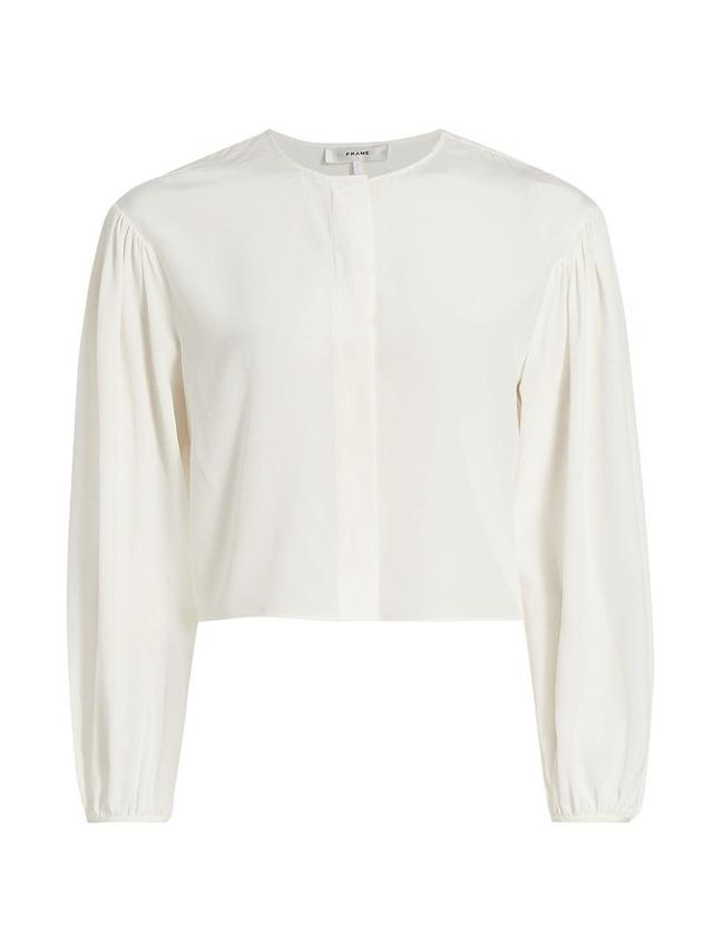 Angled Inset-Sleeve Blouse Product Image