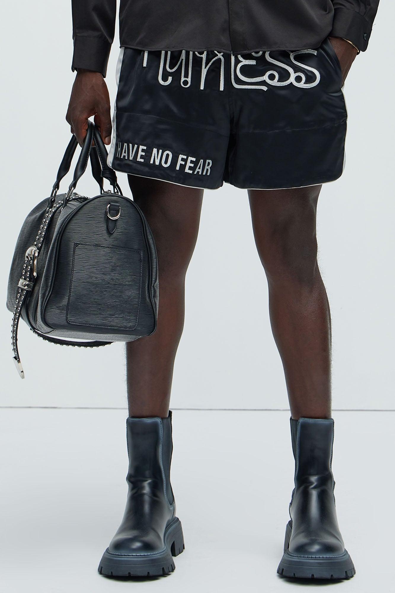 Have No Fear Boxing Shorts - Black/combo Product Image