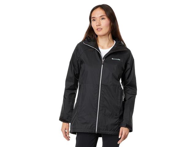 Columbia Women's Columbia Switchback Hooded Lined Rain Jacket, Size: Large, Grey - Size: Large Product Image