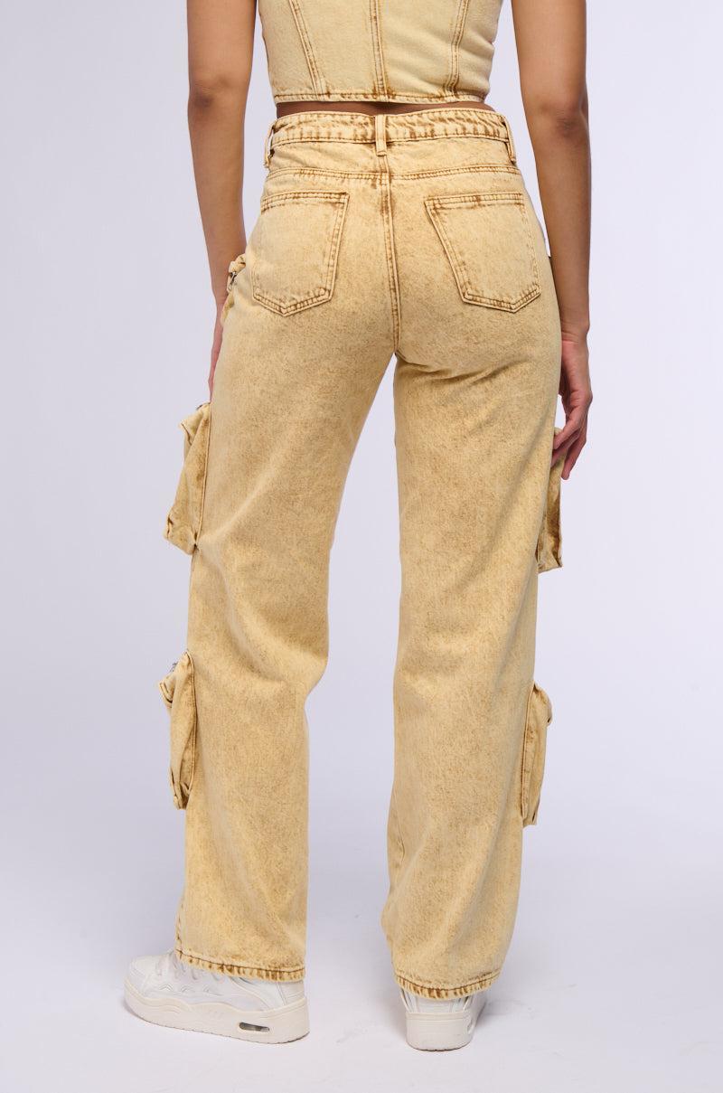 VALERIE MINERAL WASH CARGO PANT Product Image