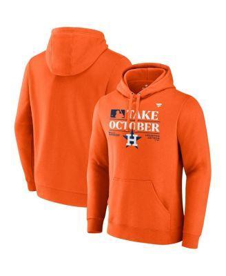 Mens Fanatics Orange Houston Astros 2023 Postseason Locker Room Pullover Hoodie Product Image