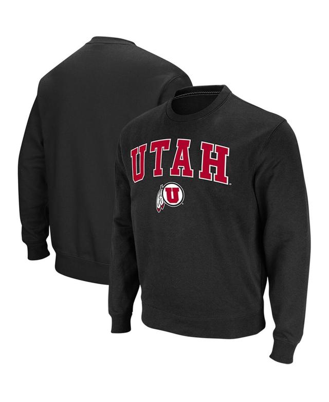 Colosseum Mens Utah Utes Arch and Logo Crew Neck Sweatshirt Product Image