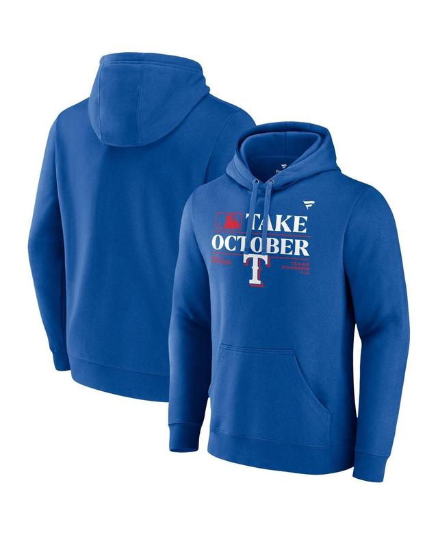 Mens Fanatics Royal Texas Rangers 2023 Postseason Locker Room Pullover Hoodie Product Image