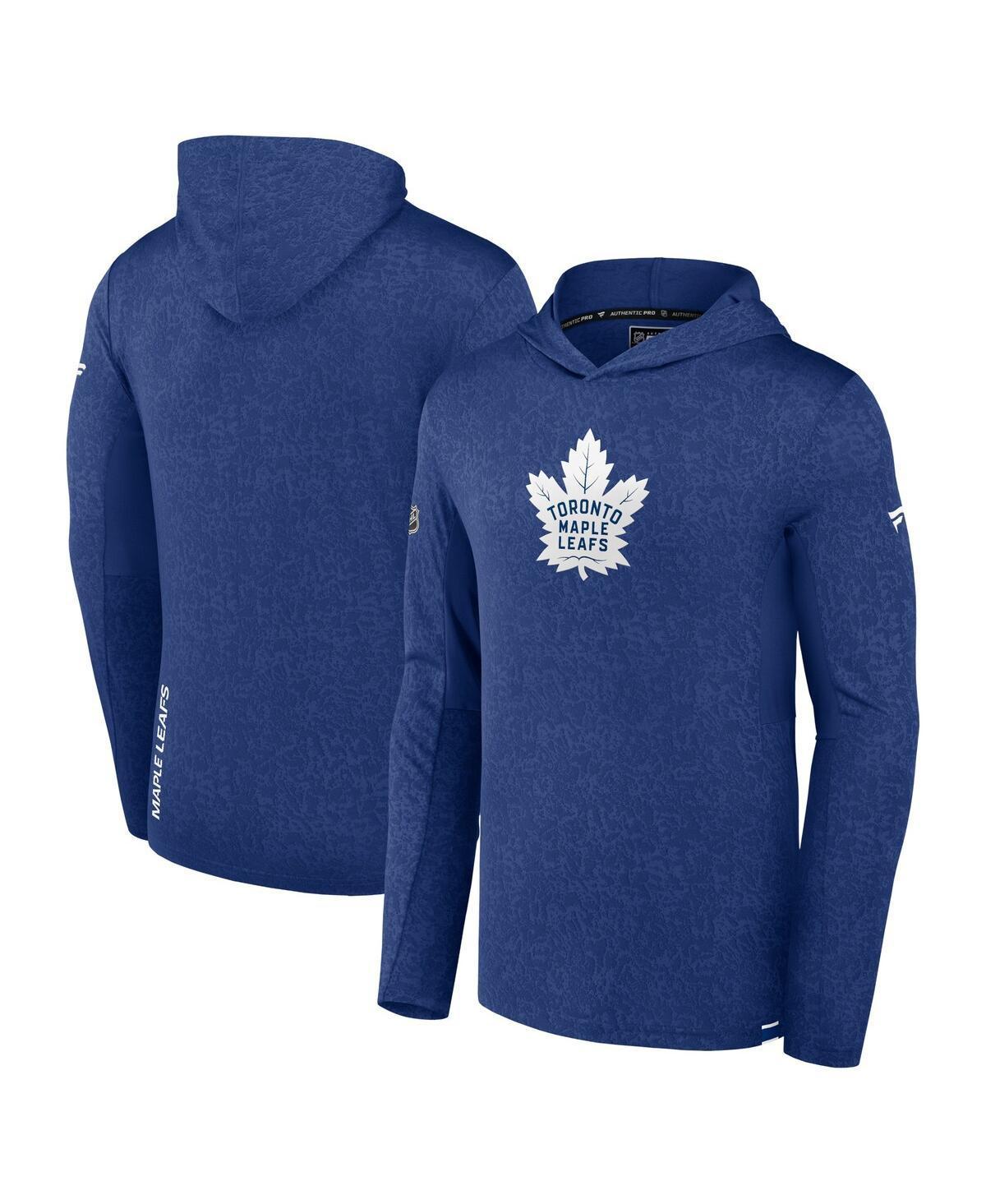 Mens Fanatics Branded Blue Toronto Maple Leafs Authentic Pro Lightweight Pullover Hoodie Product Image