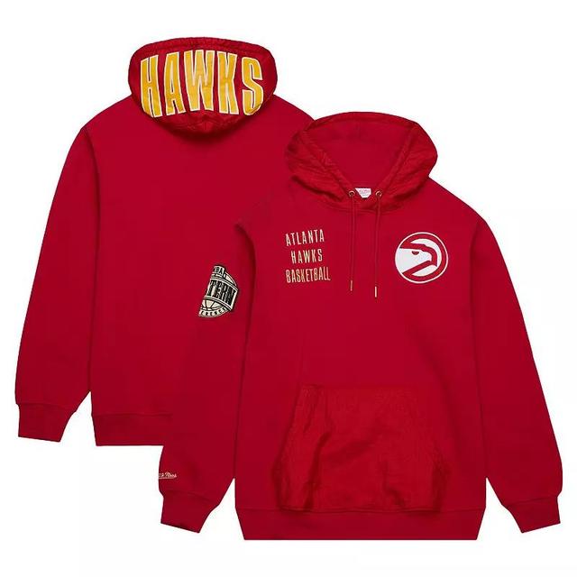 Mens Mitchell & Ness Atlanta Hawks Team OG 2.0 Vintage Logo Fleece Pullover Hoodie Product Image