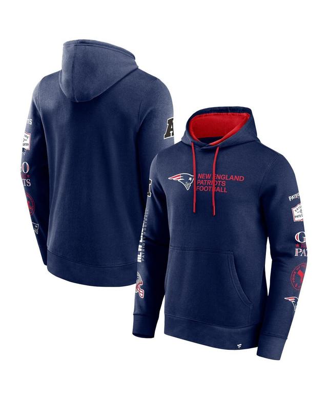 Mens Fanatics Branded New England Patriots Extra Innings Pullover Hoodie Blue Product Image