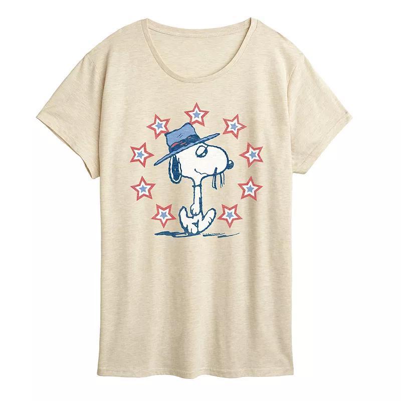 Womens Peanuts Spike Americana Graphic Tee Product Image