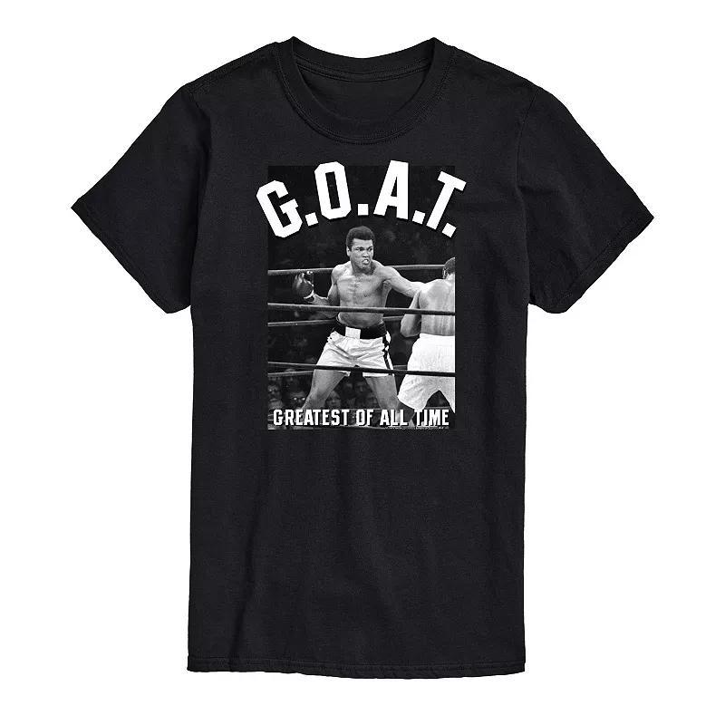 Big & Tall Muhammad Ali Goat Tee Tee, Mens Black Product Image