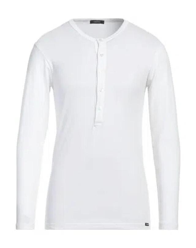 Man Undershirt White Size S Cotton, Elastane Product Image