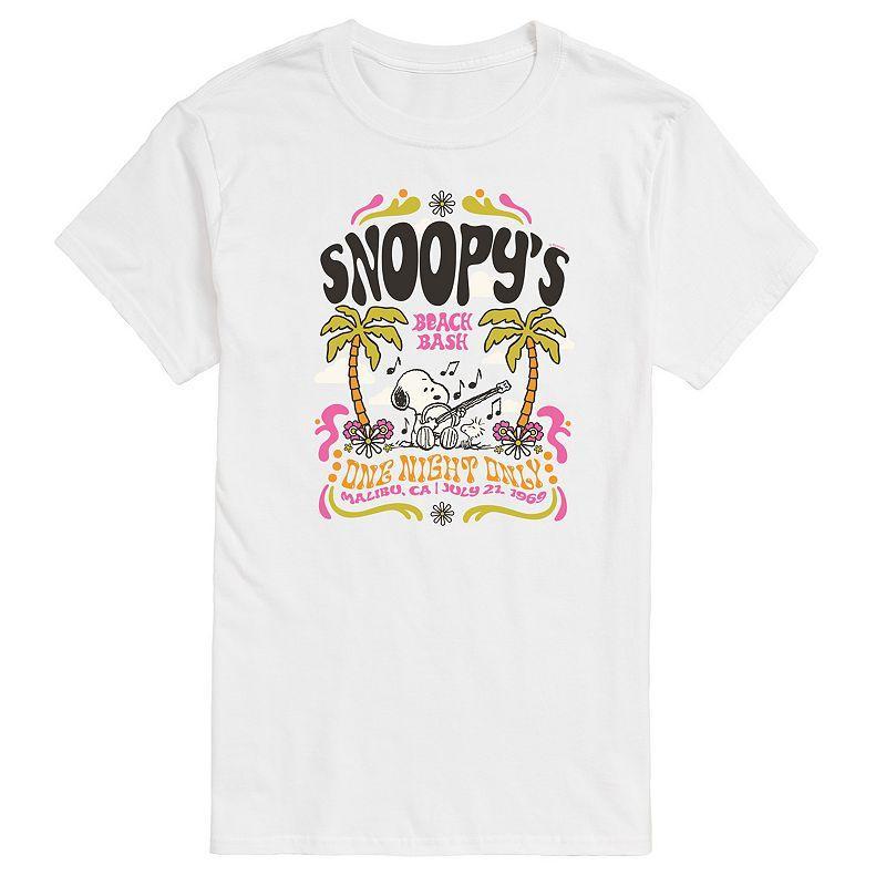 Mens Peanuts Snoopy Beach Bash Graphic Tee Product Image