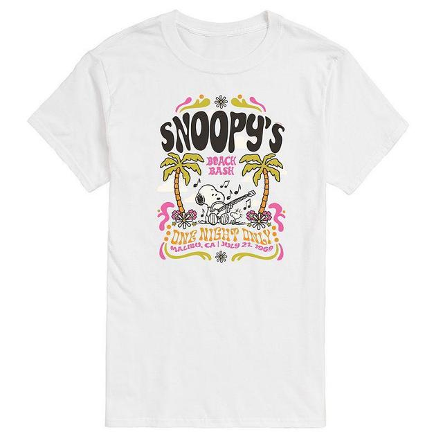 Mens Peanuts Snoopy Beach Bash Graphic Tee Product Image