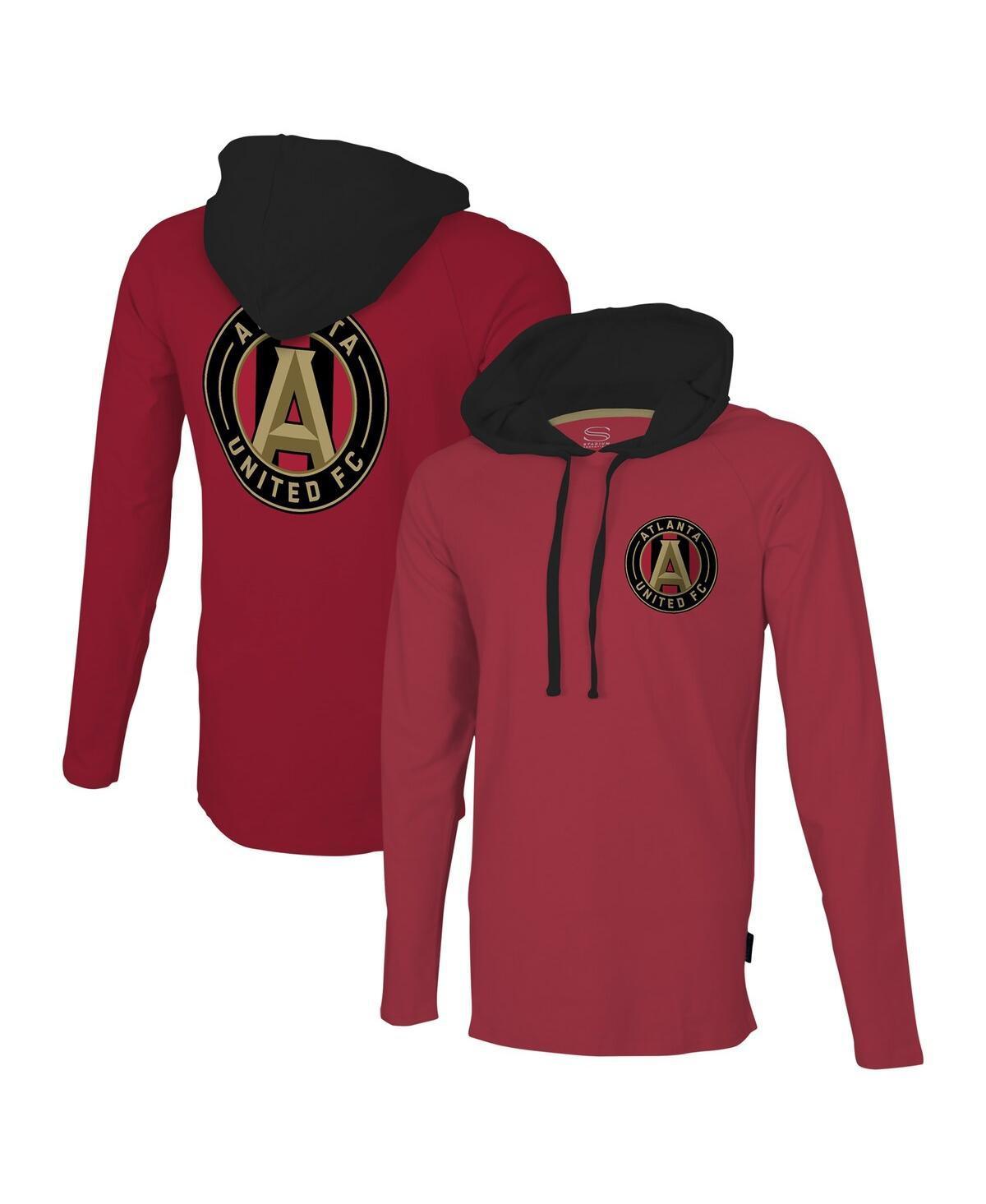 Mens Stadium Essentials Red Atlanta United Fc Tradition Raglan Hoodie Long Sleeve T-shirt Product Image