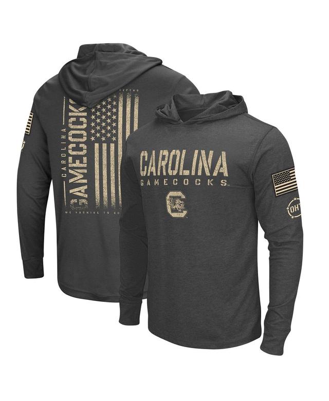 Mens Colosseum Charcoal Distressed South Carolina Gamecocks Team Oht Military-Inspired Appreciation Hoodie Long Sleeve T-shirt Product Image