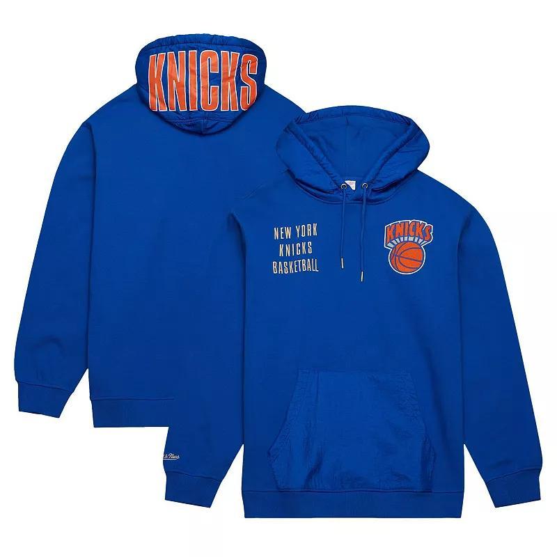 Mens Mitchell & Ness New York Knicks Team OG 2.0 Vintage Logo Fleece Pullover Hoodie Product Image