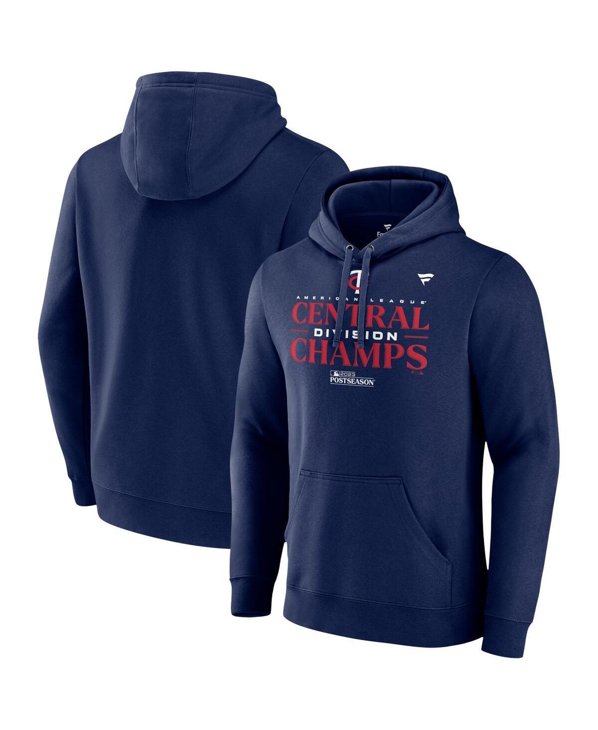 Mens Fanatics Navy Minnesota Twins 2023 Al Central Division Champions Locker Room Pullover Hoodie Product Image