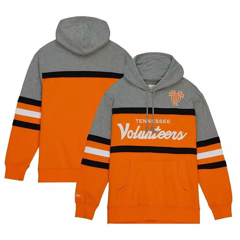 Mens Mitchell & Ness Orange Tennessee Volunteers Head Coach Pullover Hoodie Product Image