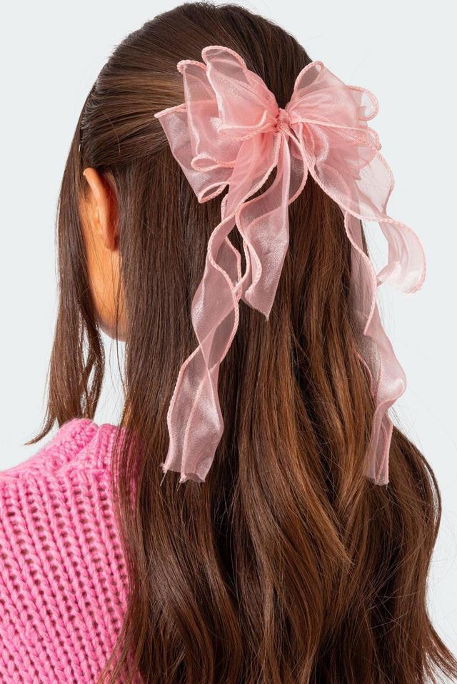 Frilled Bow Hair Clip Product Image